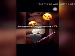 Vierer gangbanging snapchat thot snippet