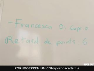 Porno academie - sultry šola damsel francesca di caprio hardcore analno in dp v trojček