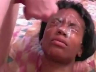 The Best Ebony Facial Cumshot Cumpilation